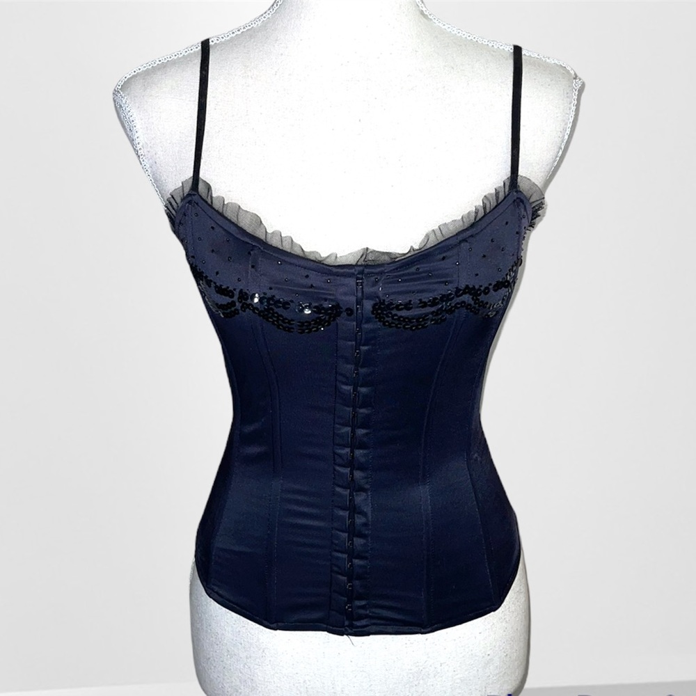 Marciano black satin corset - Picture 1 of 5